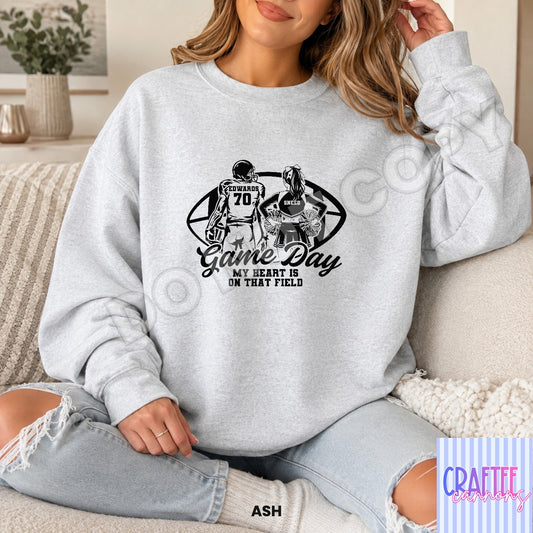 Custom Game Day football & cheer