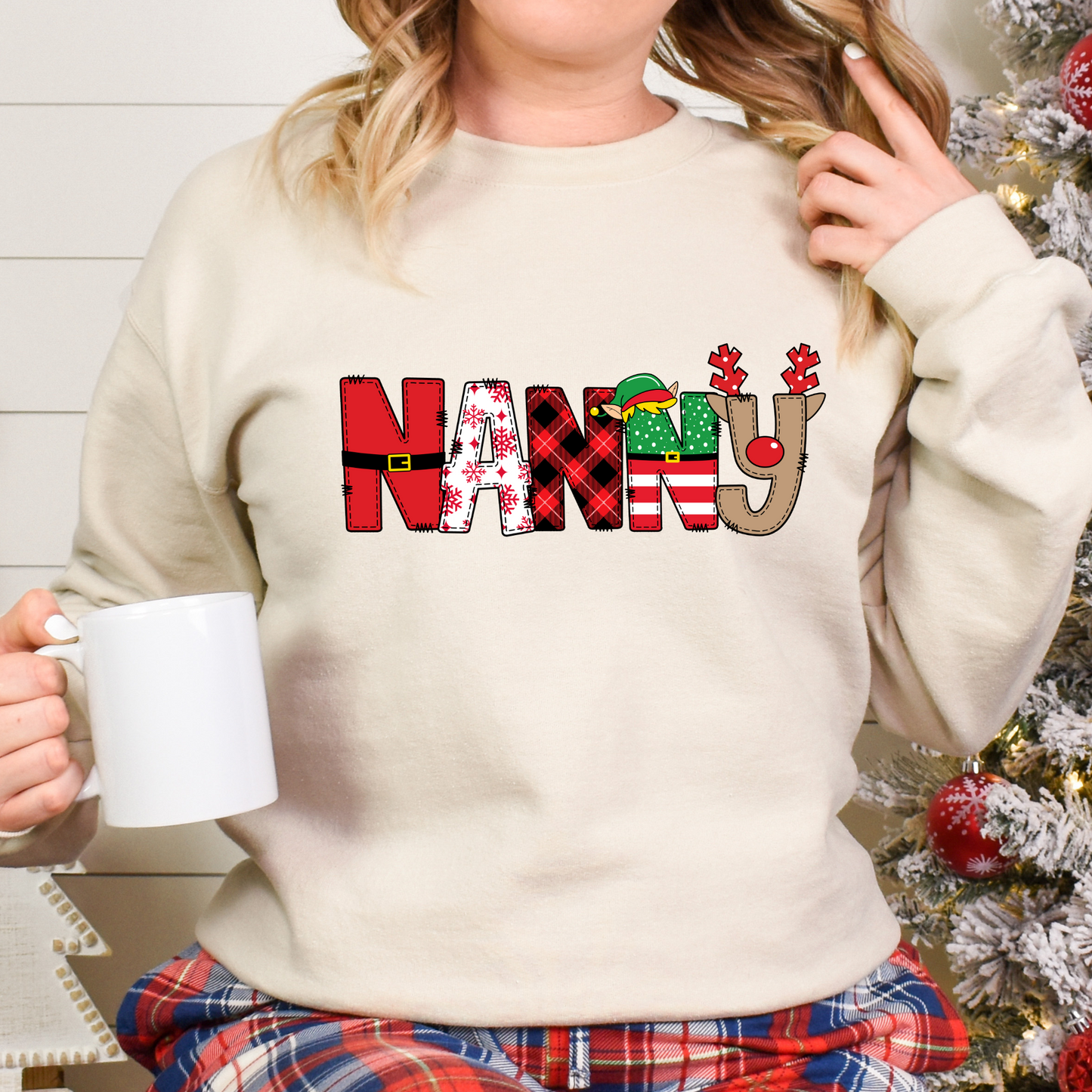 Personalized Christmas Grandma Shirt