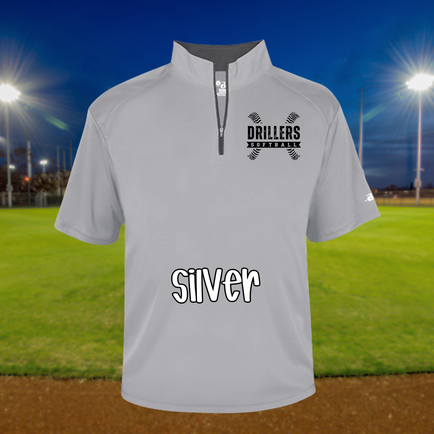 Quarter Zip Short Sleeve (badger)