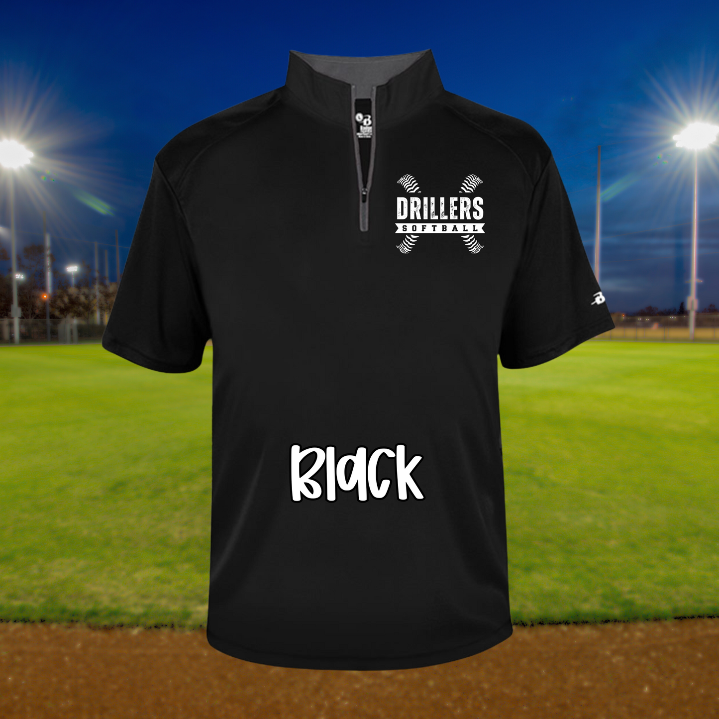 Quarter Zip Short Sleeve (badger)