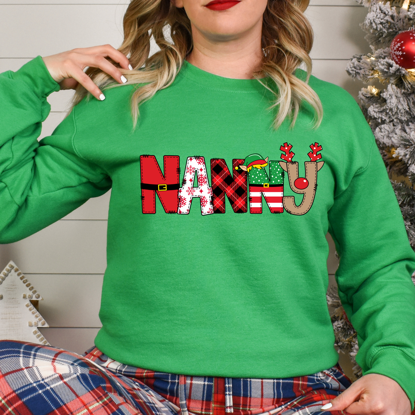 Personalized Christmas Grandma Shirt