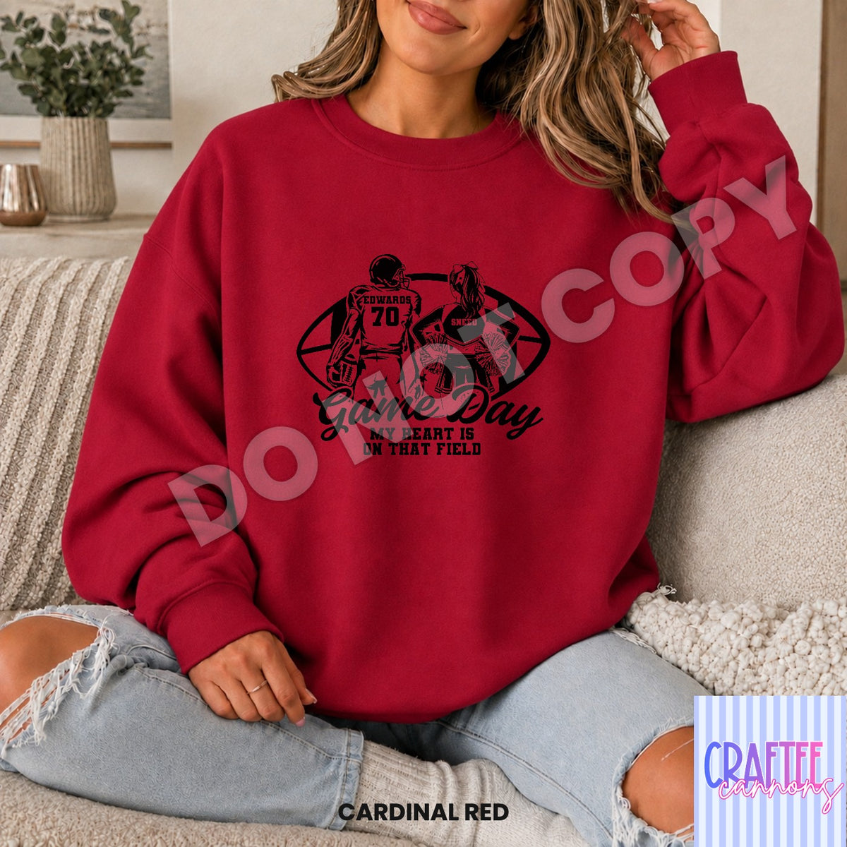 Custom Game Day football & cheer