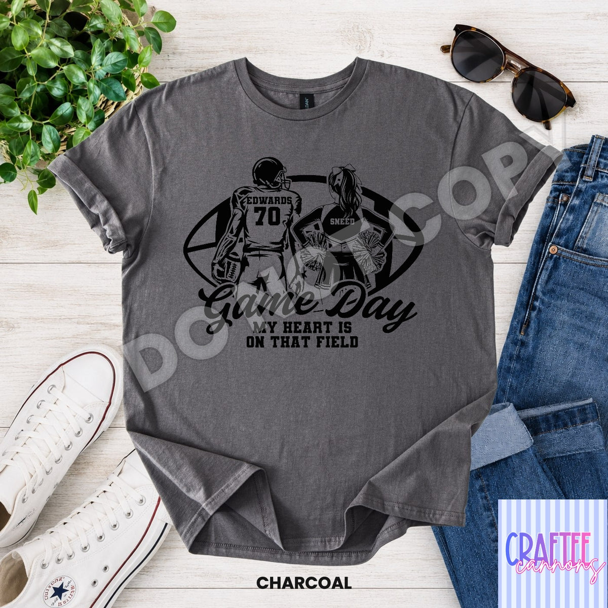 Custom Game Day football & cheer