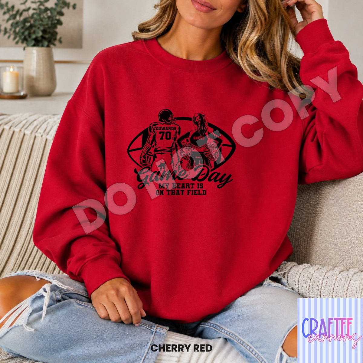 Custom Game Day football & cheer
