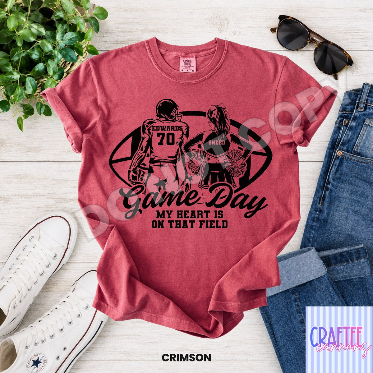 Custom Game Day football & cheer
