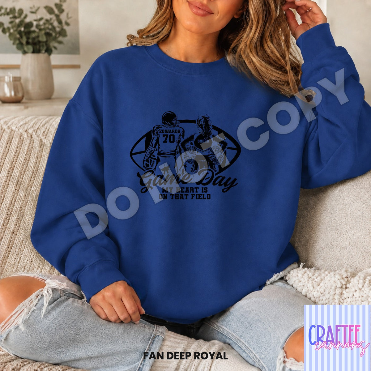 Custom Game Day football & cheer