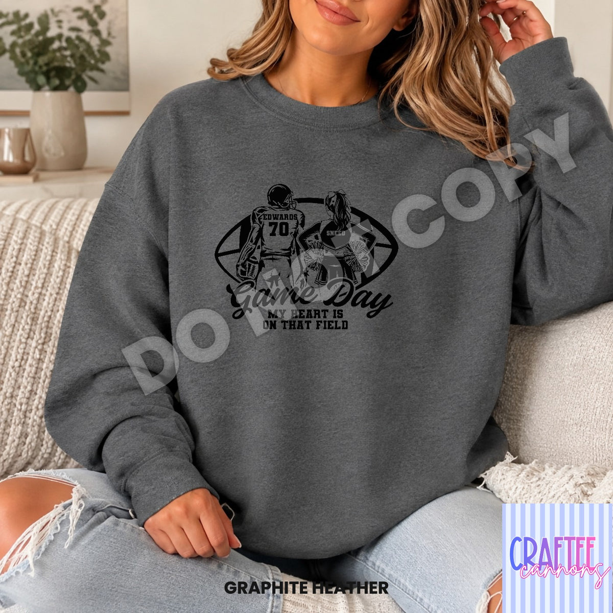 Custom Game Day football & cheer