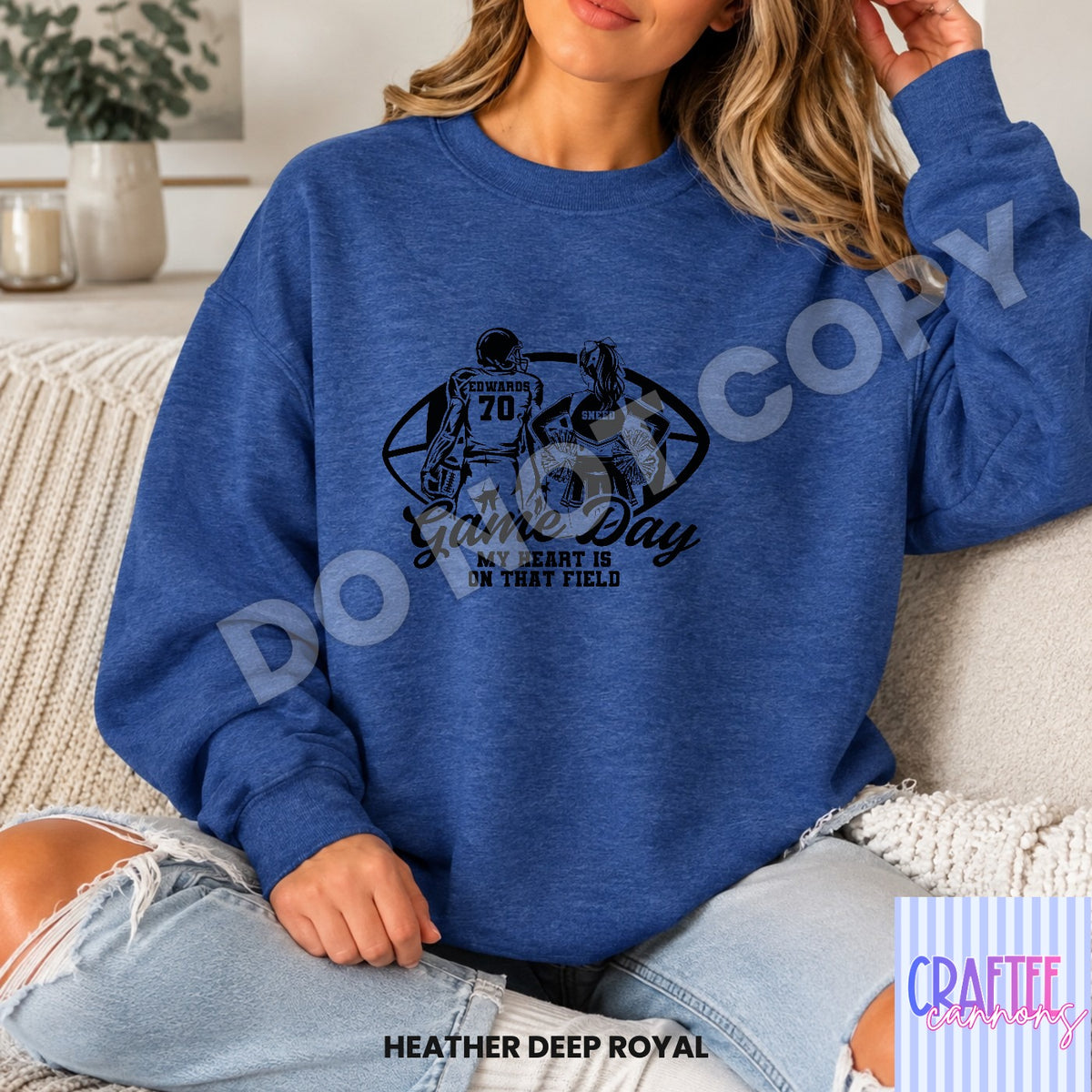 Custom Game Day football & cheer