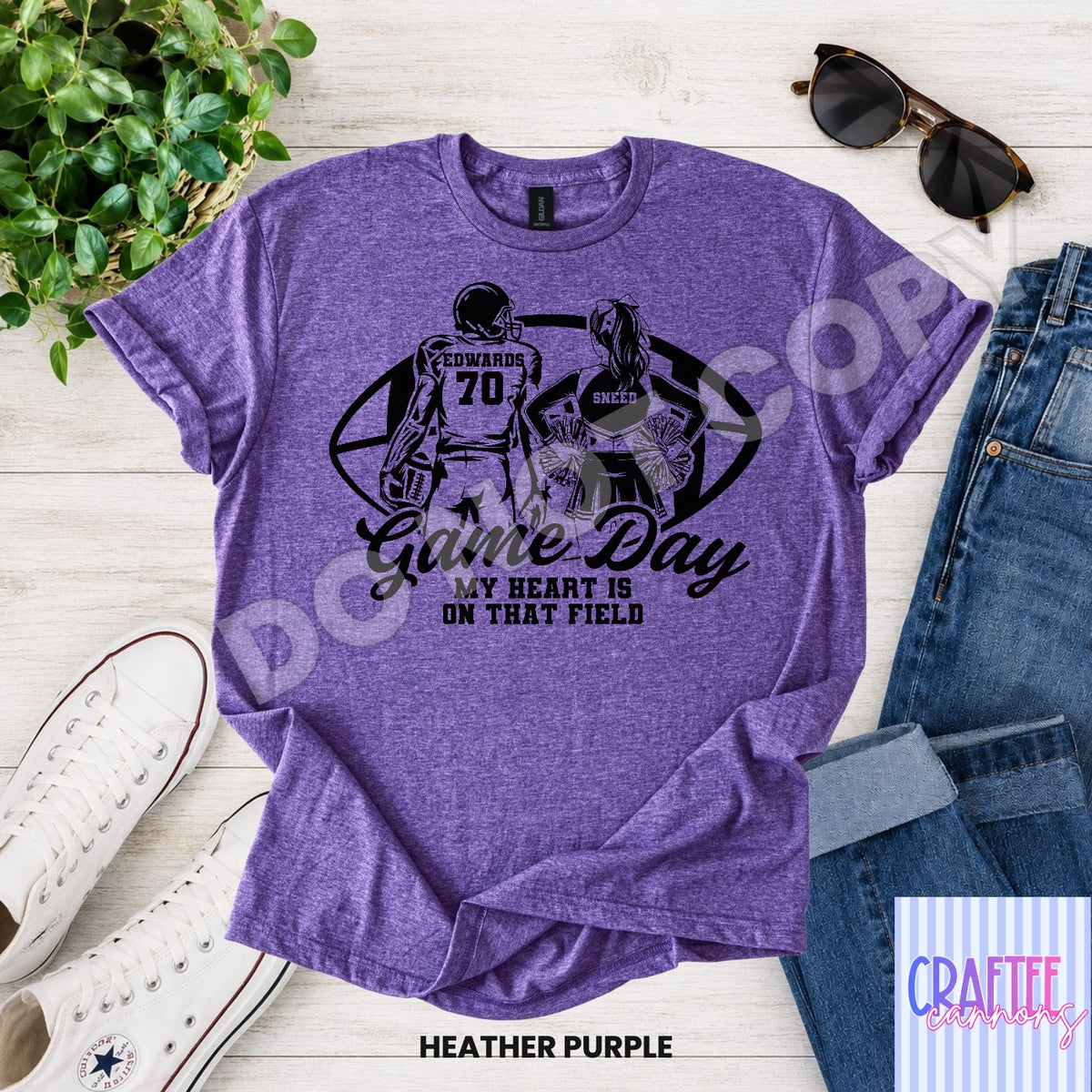 Custom Game Day football & cheer