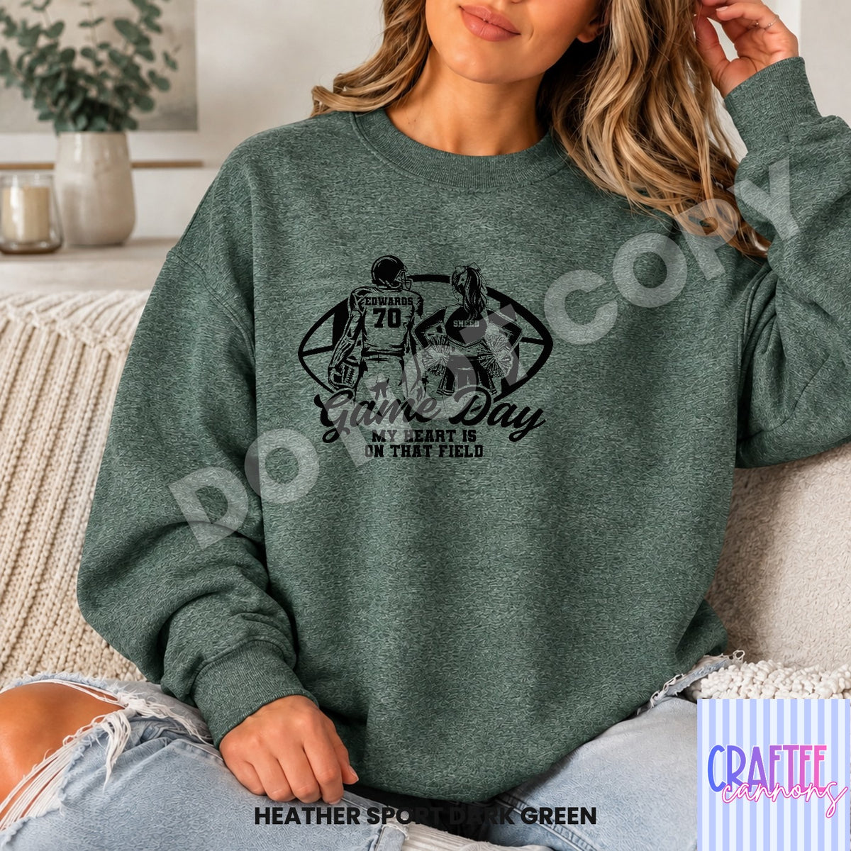 Custom Game Day football & cheer