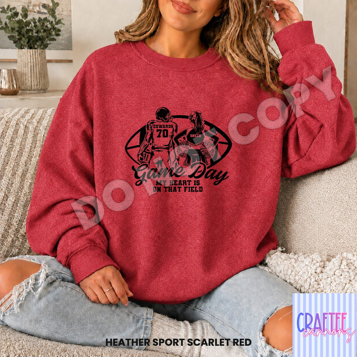 Custom Game Day football & cheer