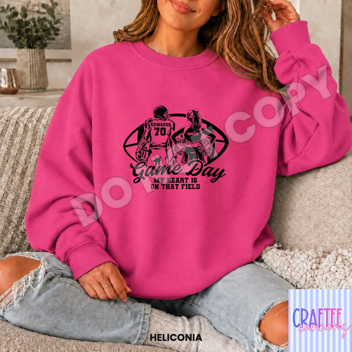 Custom Game Day football & cheer