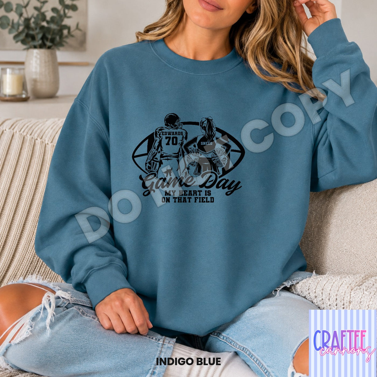 Custom Game Day football & cheer