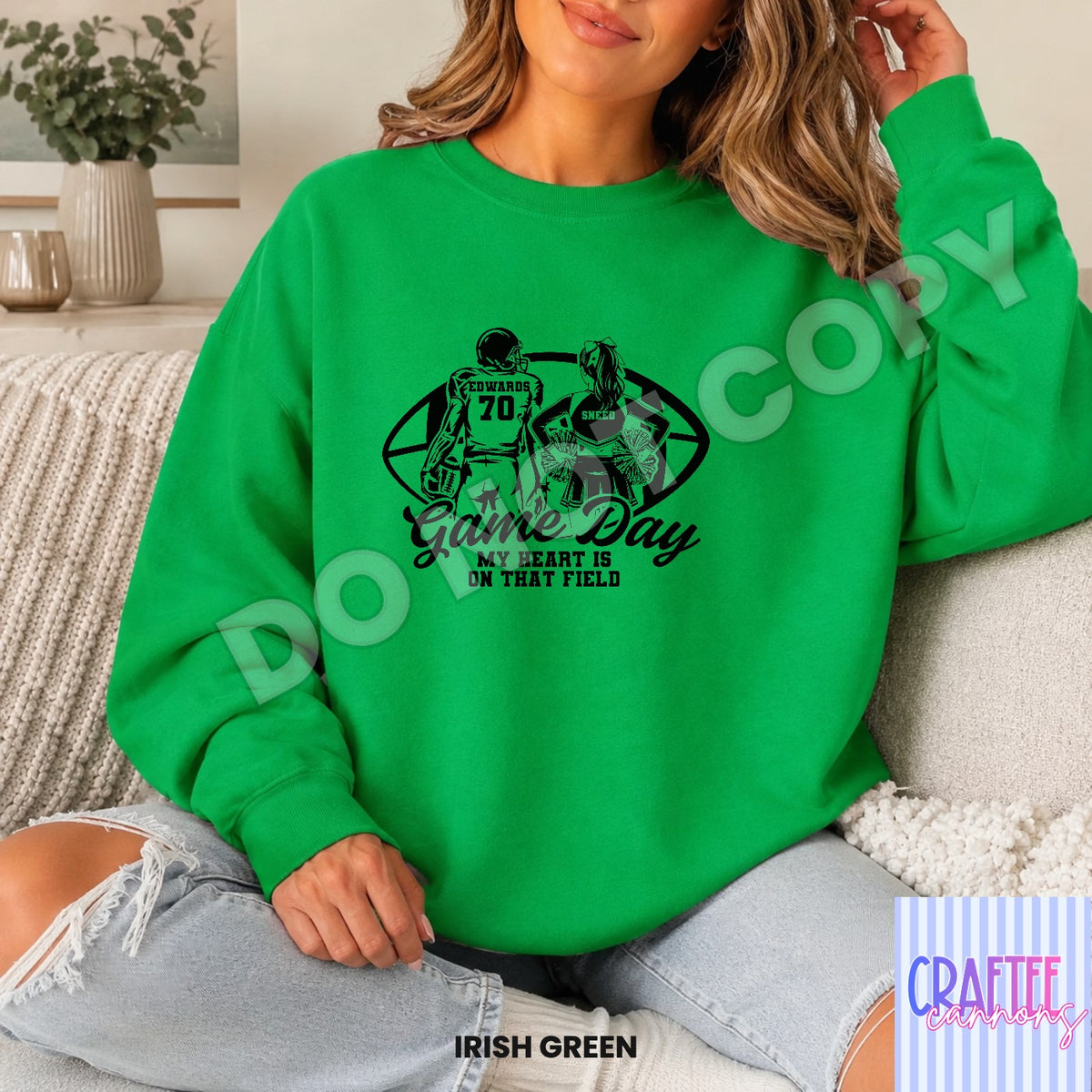 Custom Game Day football & cheer