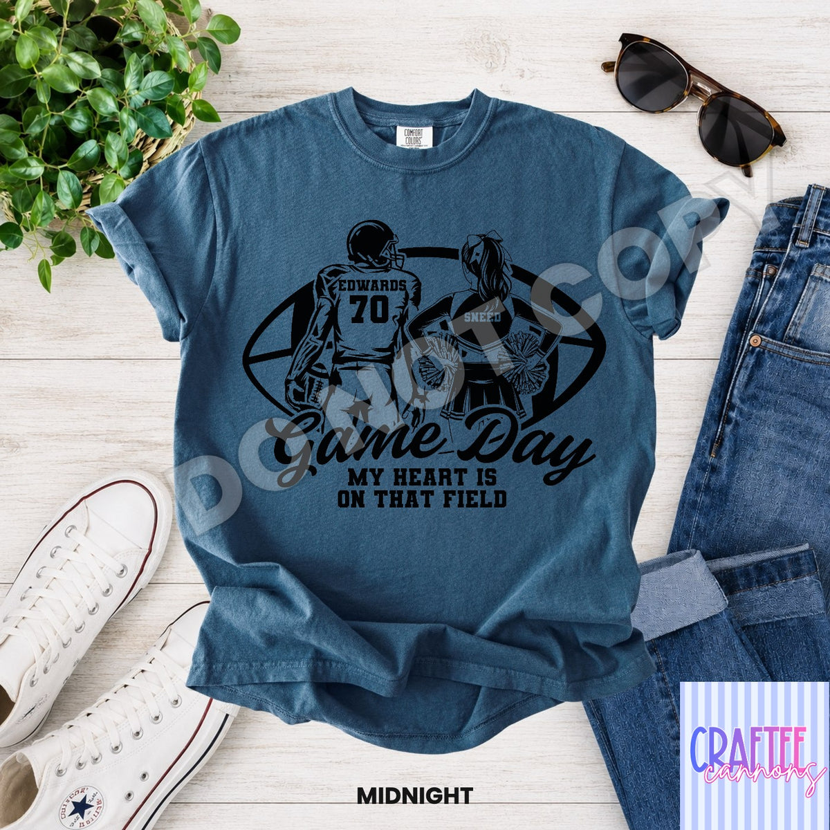 Custom Game Day football & cheer