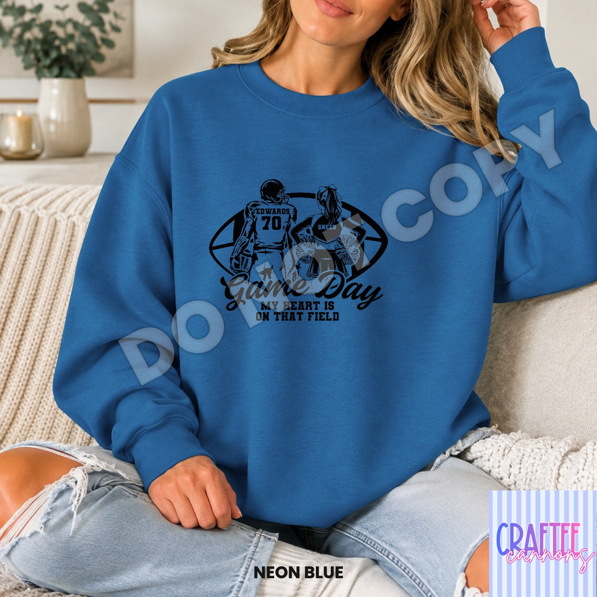 Custom Game Day football & cheer