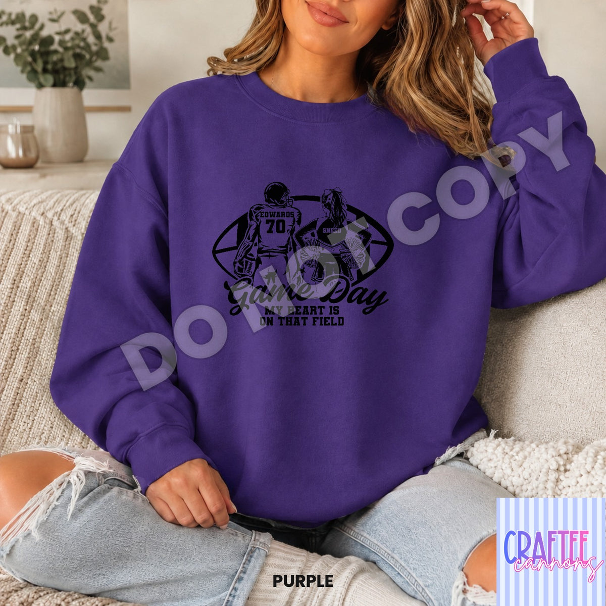 Custom Game Day football & cheer