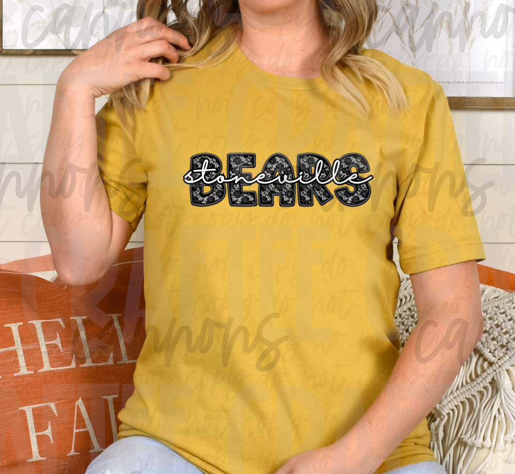 Custom Lace lettered Shirt