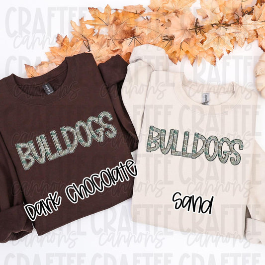 Custom school Camo Sweatshirt | Custom Mascot Crewneck  Spirit Wear Shirt