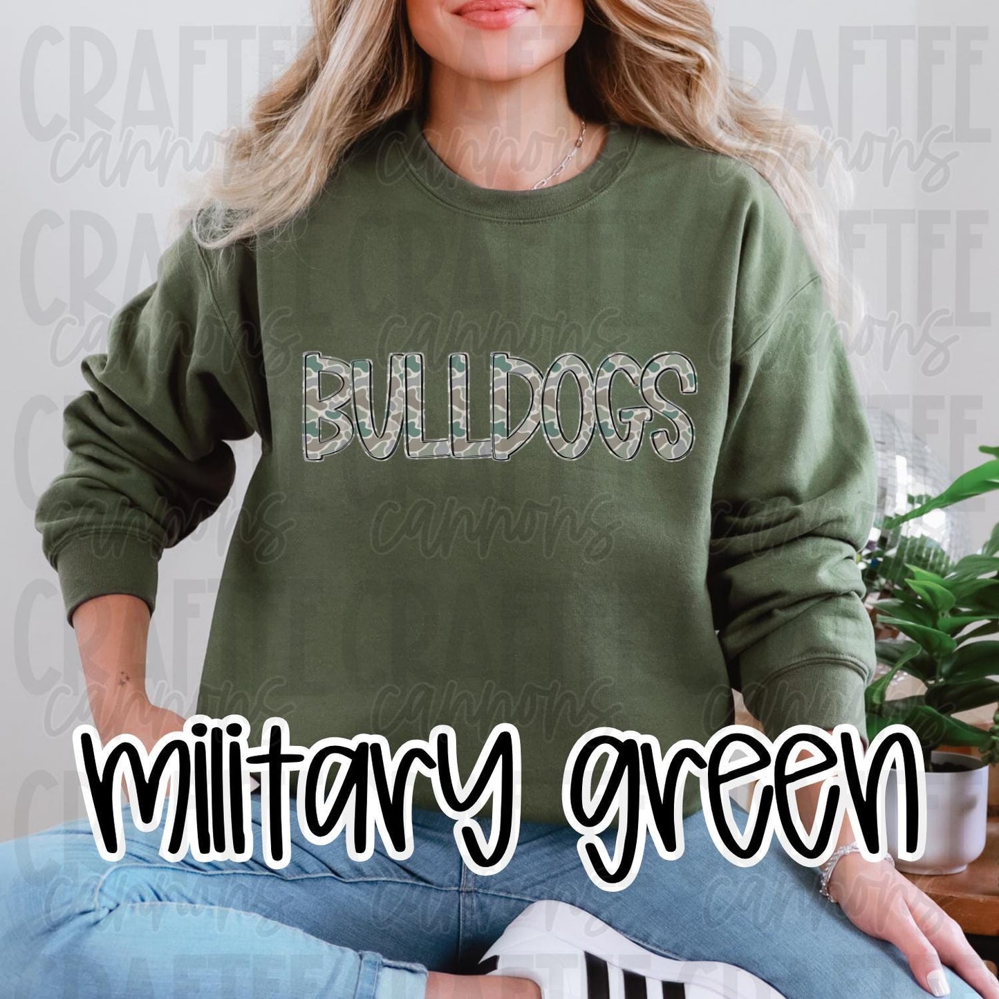 Custom school Camo Sweatshirt | Custom Mascot Crewneck  Spirit Wear Shirt