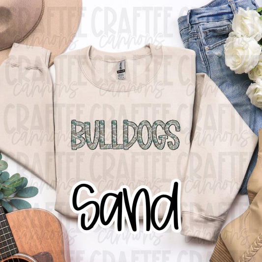 Custom school Camo Sweatshirt | Custom Mascot Crewneck  Spirit Wear Shirt