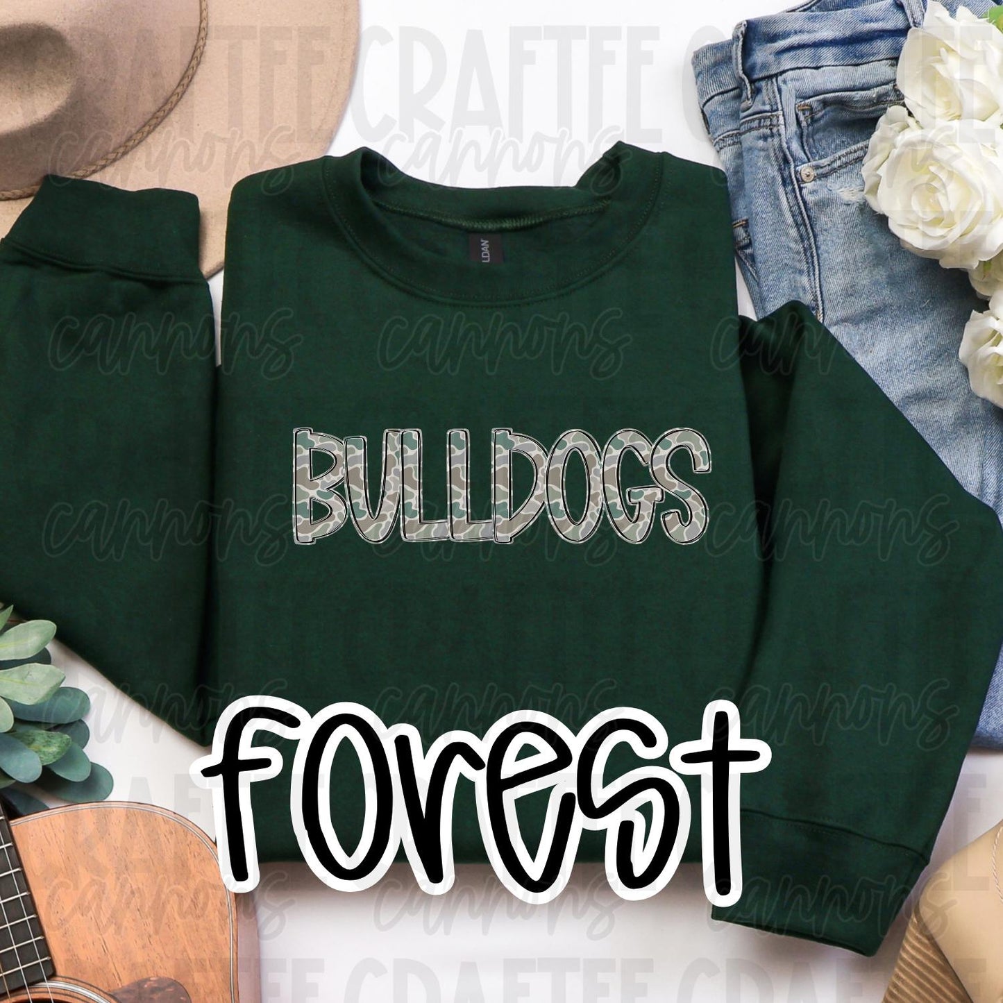 Custom school Camo Sweatshirt | Custom Mascot Crewneck  Spirit Wear Shirt